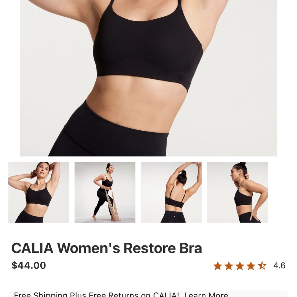CALIA by Carrie Underwood Black Sports Bra